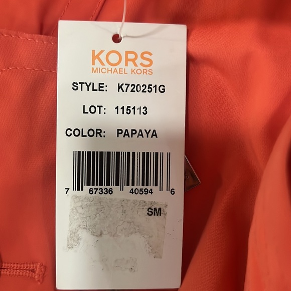 Michael Kors Papaya Orange Melon Trench Coat - Picture 14 of 14